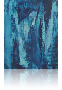 Bleu de prusse n ° 1 :: sept 2007 :: 81 x 65 :: techniques mixtes: acrylique, encre, pigment (spontané)