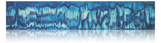 Bleu de Prusse Spectre musical :: nov 2007 :: 30 x 150 :: techniques mixtes: acrylique, modeling paste, pastel gras, pigment